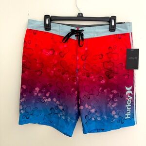 Men’s Hurley swim shorts, size 32.